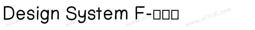 Design System F字体转换